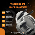 2X Front Wheel Hub Bearings for Dodge Ram 3500 2WD (2003–2005) WA515089