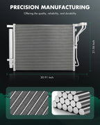 Aluminum AC Condenser for Hyundai Sonata (2011–2014) & Kia Optima (2011–2015)