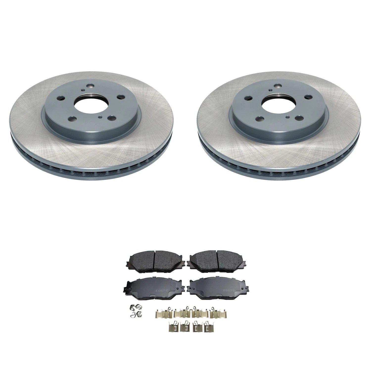 Front Rotors & Akebono ProACT Brake Pads Kit for Lexus IS250 (2006–2015)