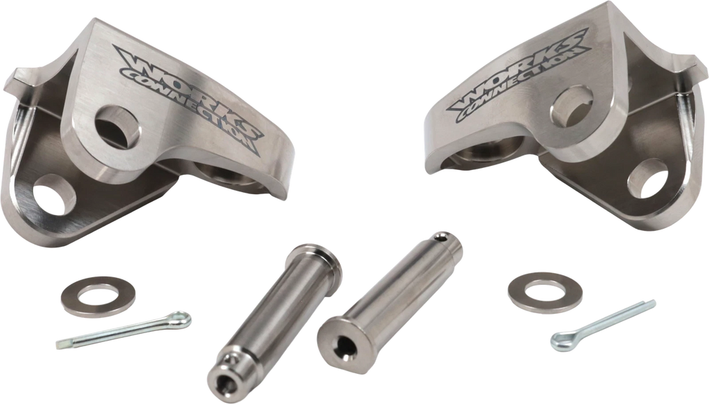WORKS Foot Peg Mount Titanium for Honda CRF250/450 (2019)