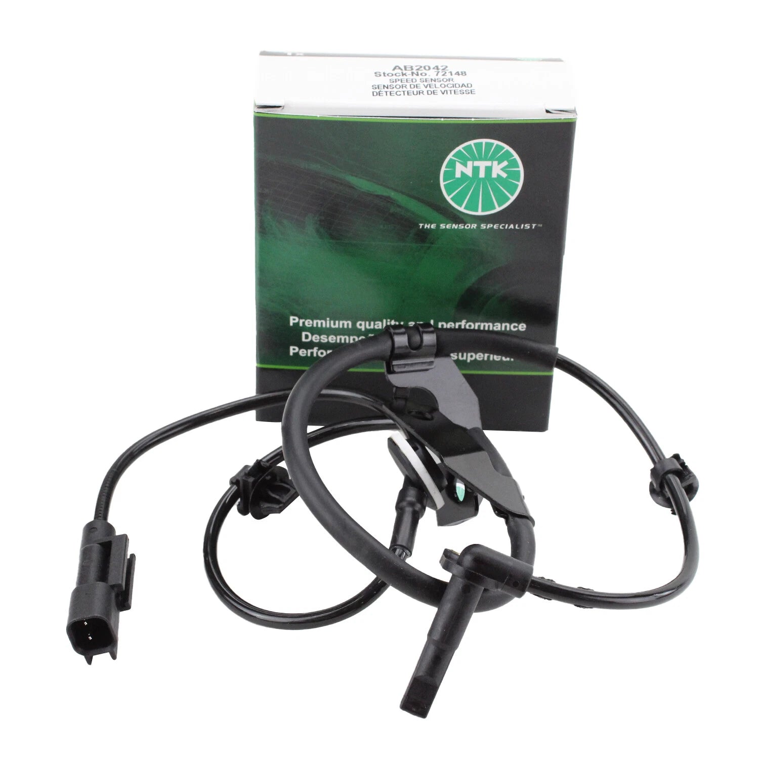 NTK ABS Wheel Speed Sensor for Passenger Right (AB2042)