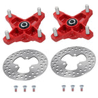 Front Left & Right Wheel Hubs w/ Brake Disc for Honda Sportrax 250 (2001–2007)