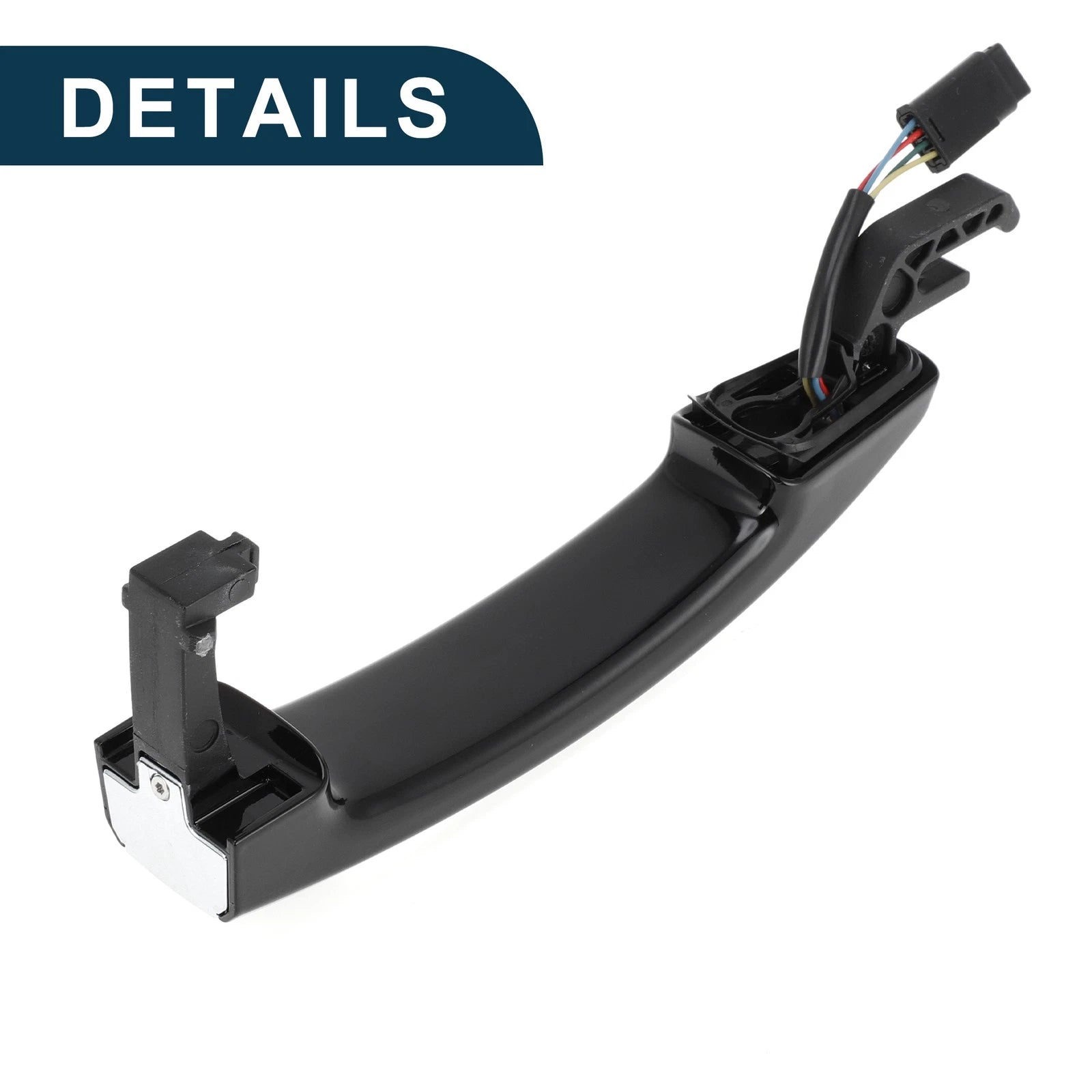 Front Left Door Handle for Chevrolet Cruze (2011) No. 20827614 Black Silver Tone