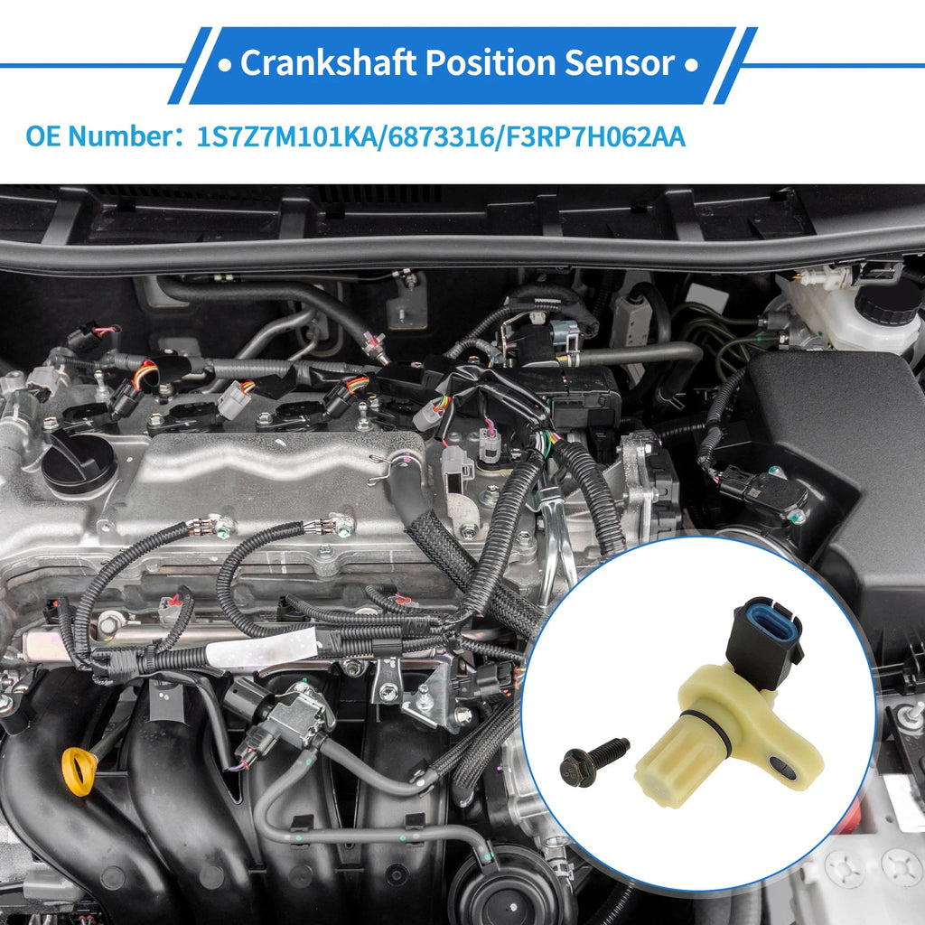 Crankshaft Position Sensor for Ford Escape 2006-2007 (1S7Z7M101KA) Black
