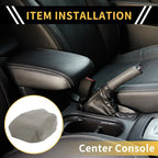 Center Console Cover for Honda Ridgeline 2006-2014 Microfiber Leather Grey
