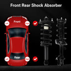 Set of 4 Complete Struts with Coil Spring for Honda CR-V (2012-2014)