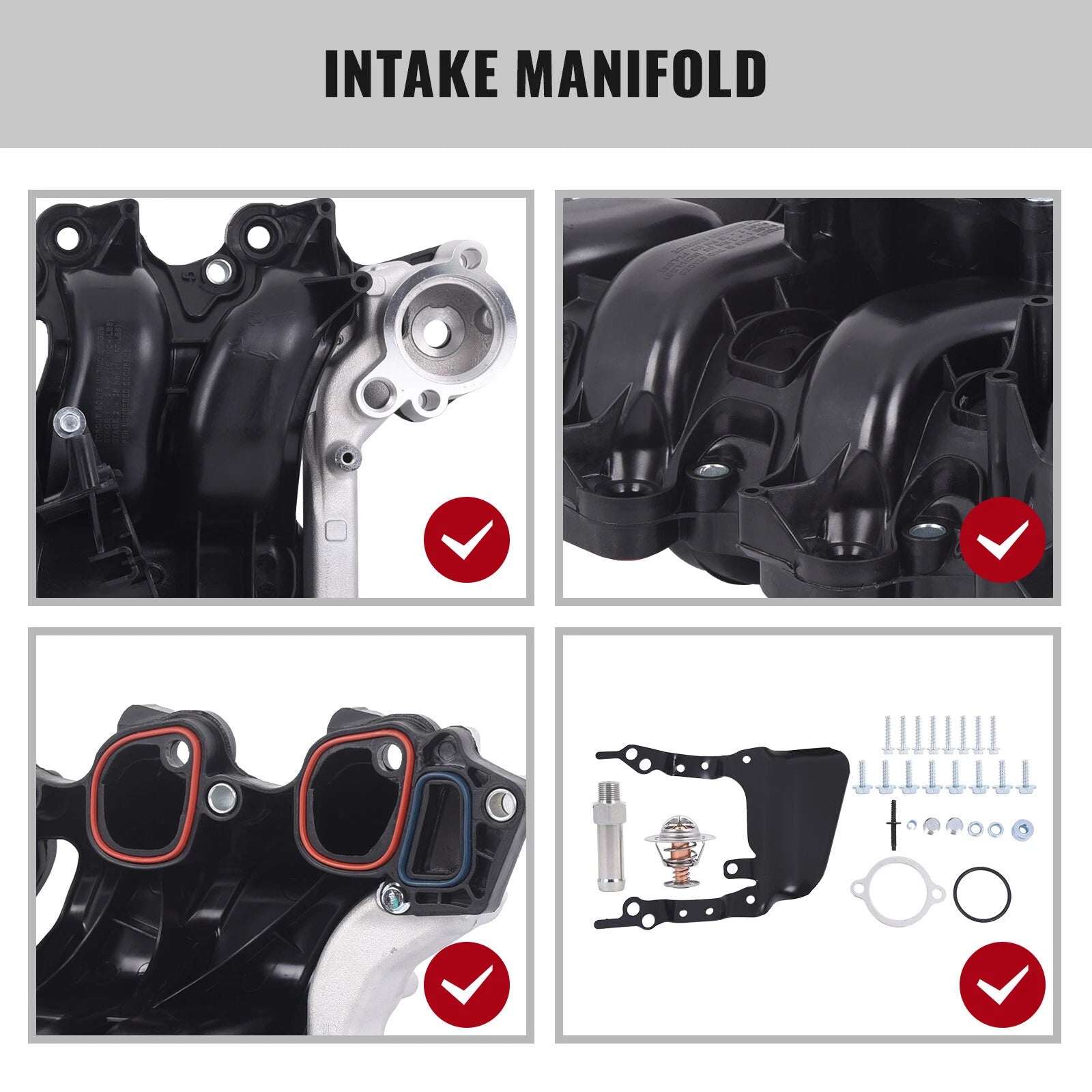 Upper Intake Manifold with Gasket for Ford F-150 E-150 E-250 (2004-2008)