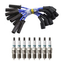 NGK Wire Set & Denso 8 Iridium Power Spark Plugs for Silverado 1500 Tahoe (2007–2013)