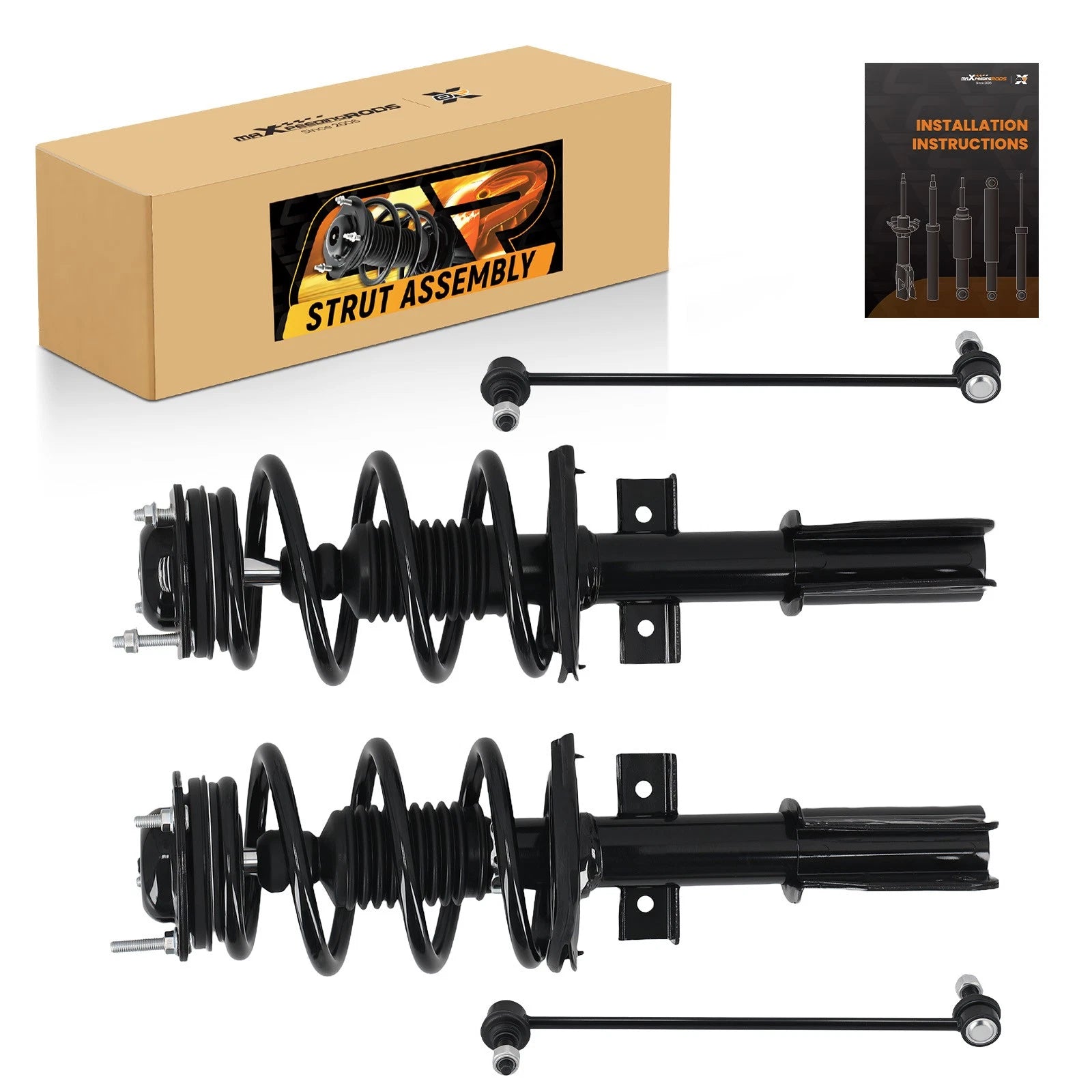 Front Struts Shocks Sway Bars Kit for Traverse Enclave Acadia Outlook (2007–2012)