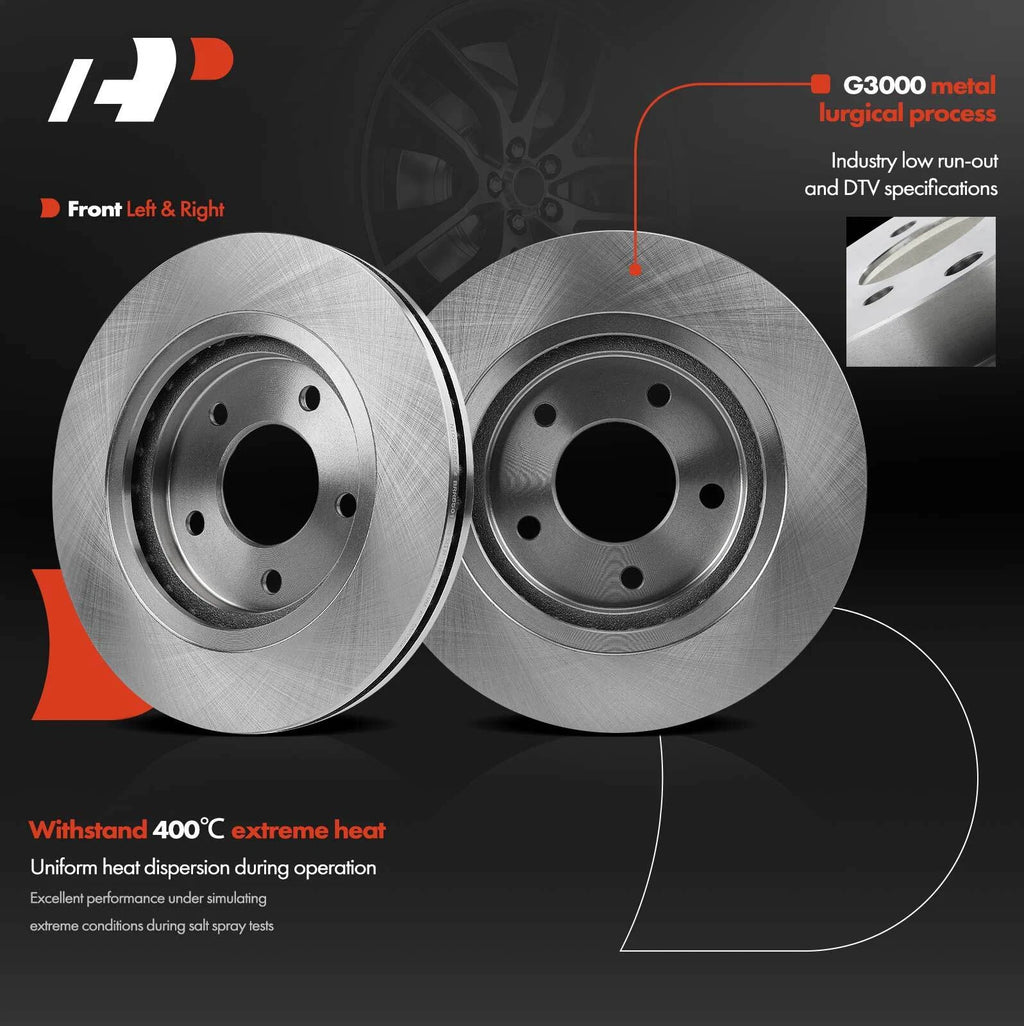 Front Disc Brake Rotors & Ceramic Pads for Buick Regal (1995-1996)