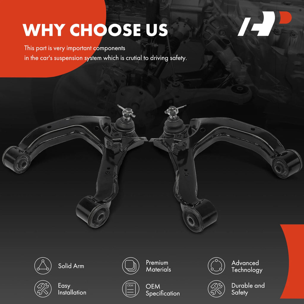 2X Front Upper Control Arm & Ball Joint for Mitsubishi Montero
