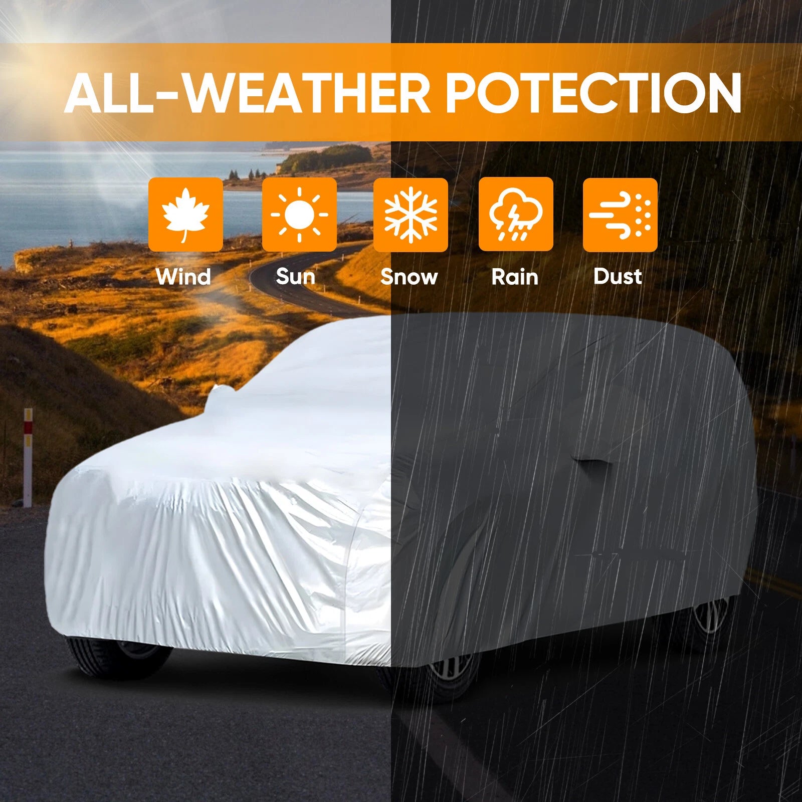 Heavy Duty Waterproof SUV Car Cover for