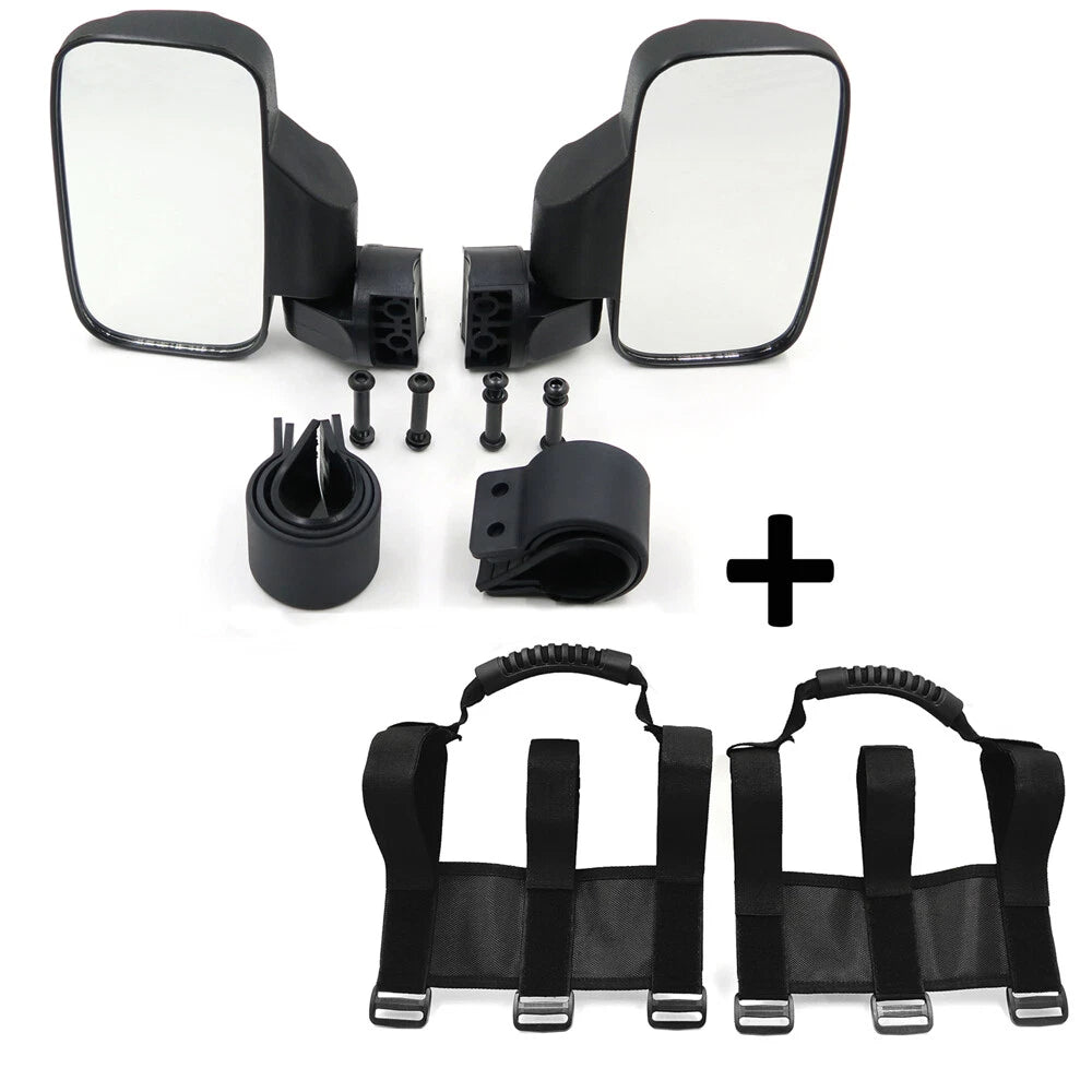 Mirror Set for UTV Side View (1 5/8" - 2")