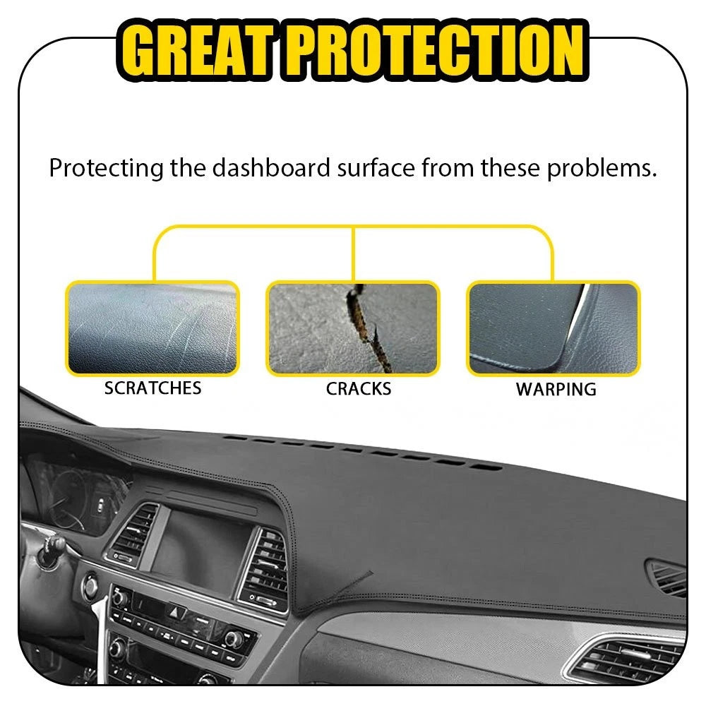Leather Dashboard Cover for Hyundai Sonata (2015–2019)