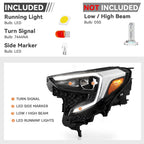 HID/Xenon Headlight Pair for GMC Terrain (2018–2021) w/LED DRL
