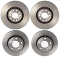 Brembo Vented Coated Brake Disc Rotors Kit for Audi S4 (2000–2002)