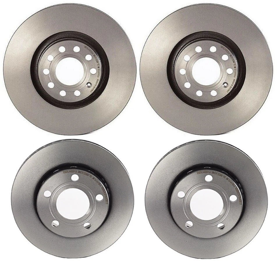 Brembo Vented Coated Brake Disc Rotors Kit for Audi S4 (2000–2002)