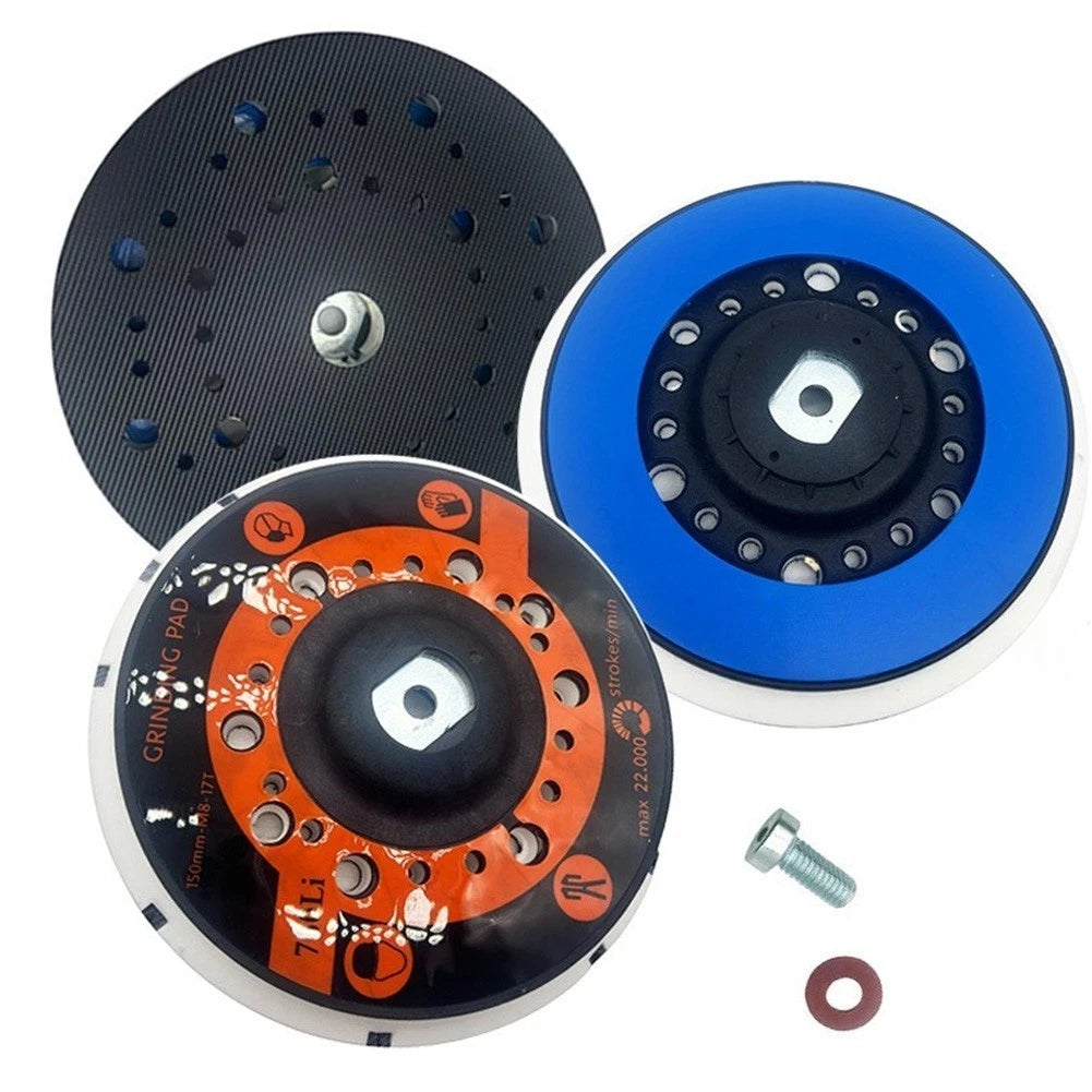 6 Inch Sanding Pad with 45 Holes for Pneumatic Sander (Compatible with Woodworking)