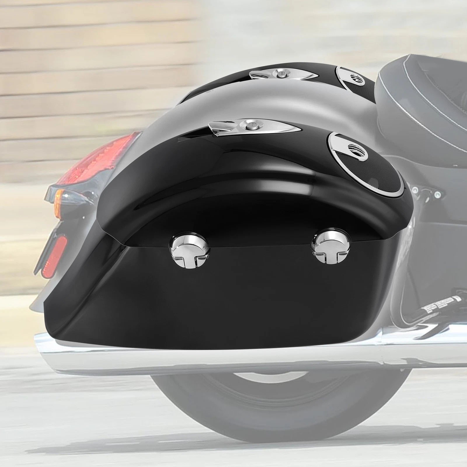 Saddlebag Electronic Latch Audio Lid Rail for Indian Chieftain Limited (2017–2018)