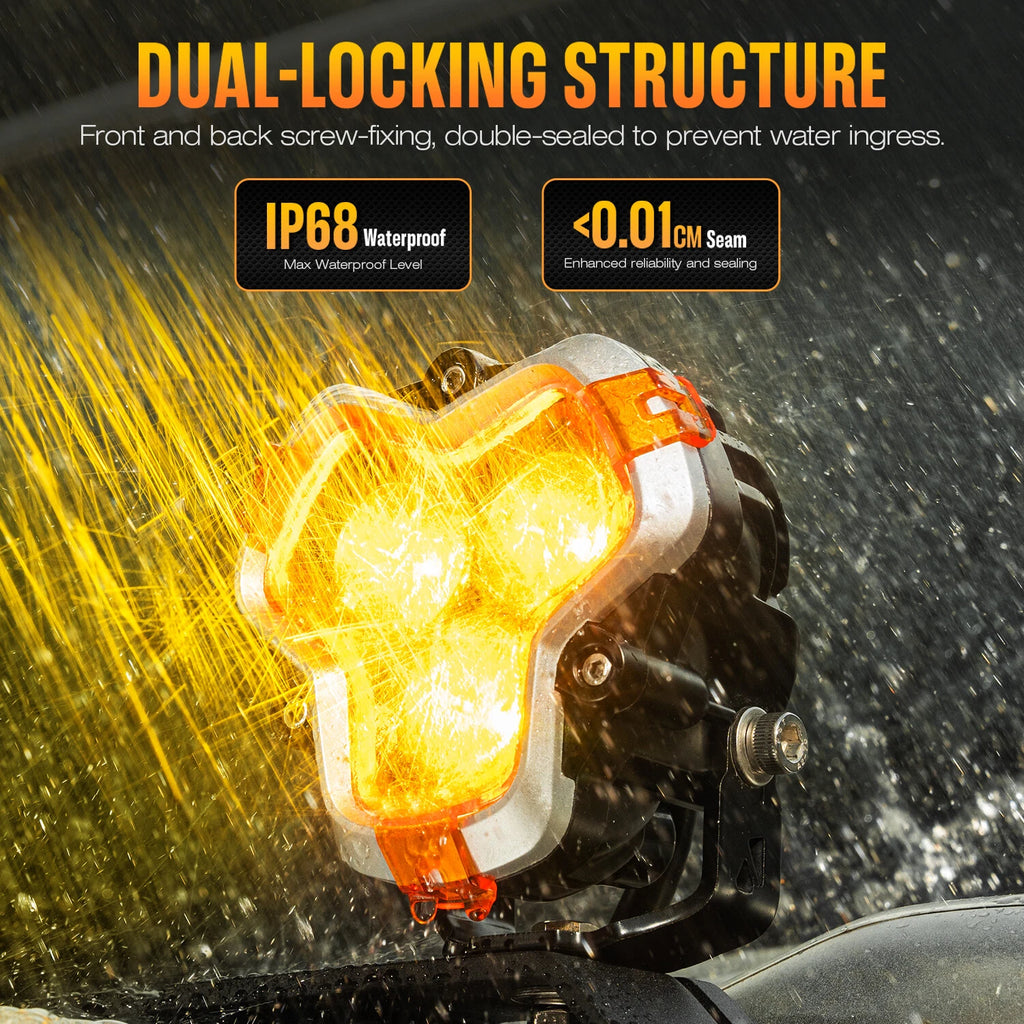 2X 3" LED Pods Light for Jeep Pickup Truck