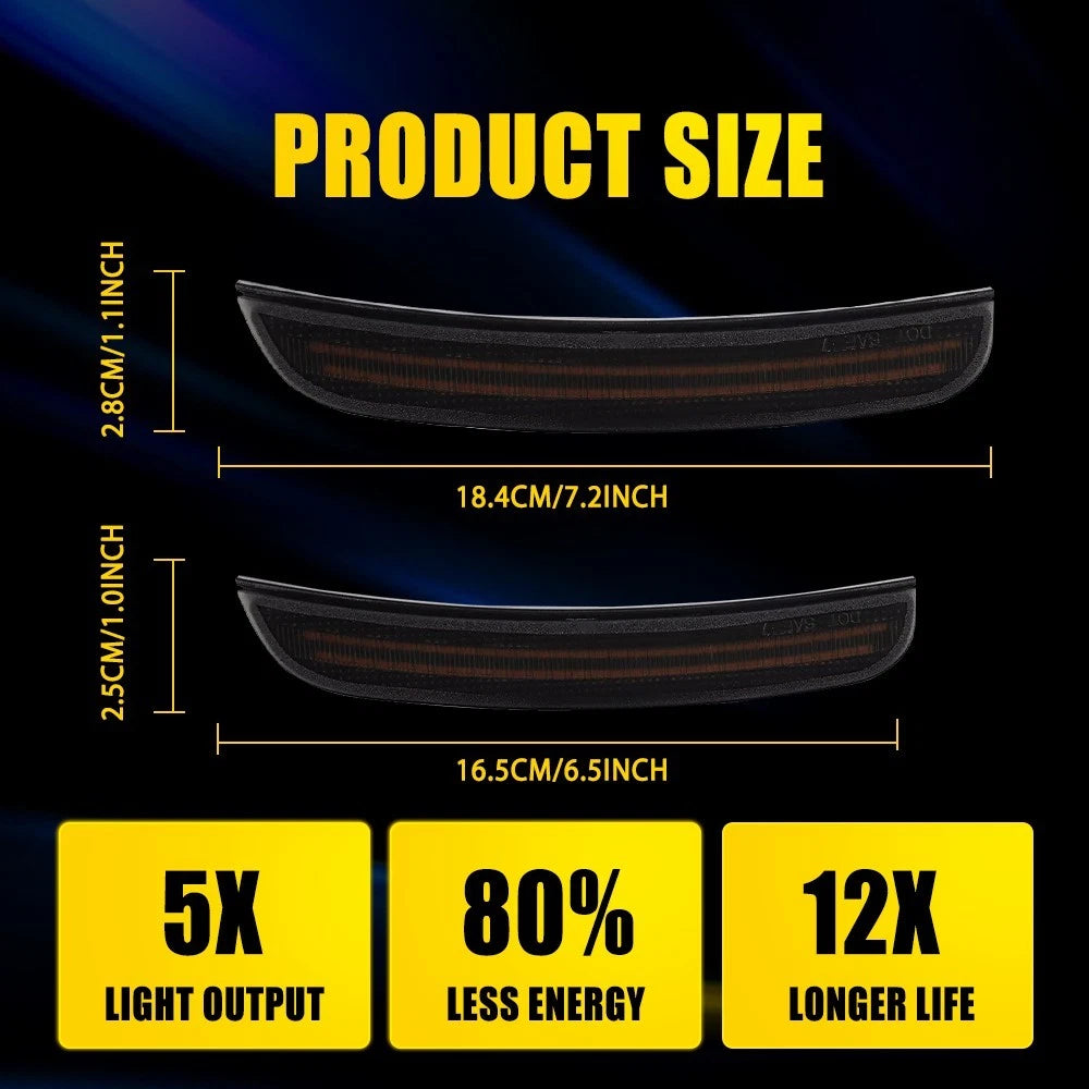Set of 4 LED Side Marker Lights for Dodge Charger (2015–2023)