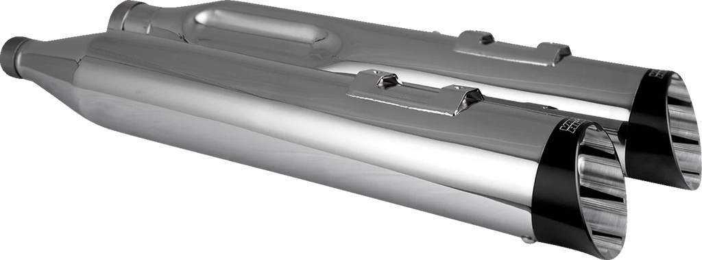 Vance & Hines Razorback 450 Slip-On Mufflers for M8 Bagger (2017–2023) - Chrome