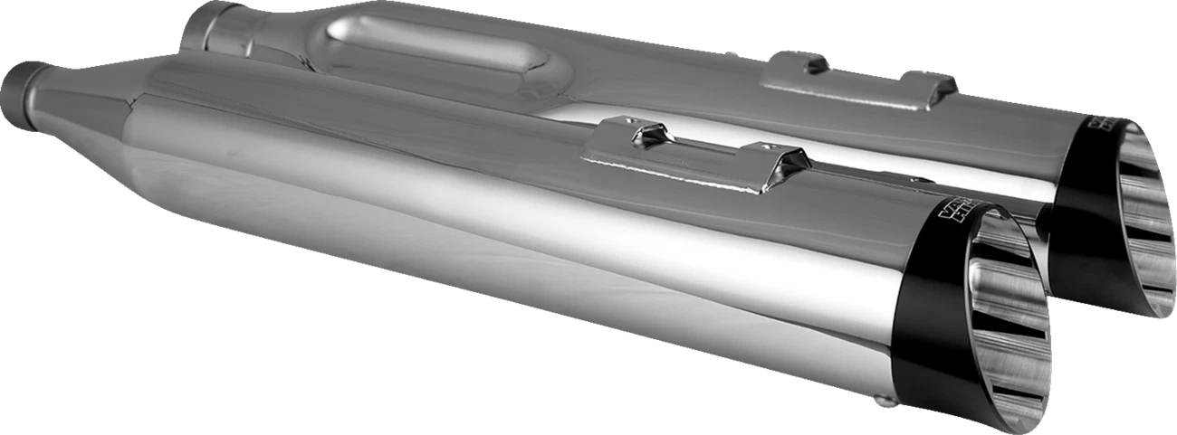 Vance & Hines Razorback 450 Slip-On Mufflers for M8 Bagger (2017–2023) - Chrome