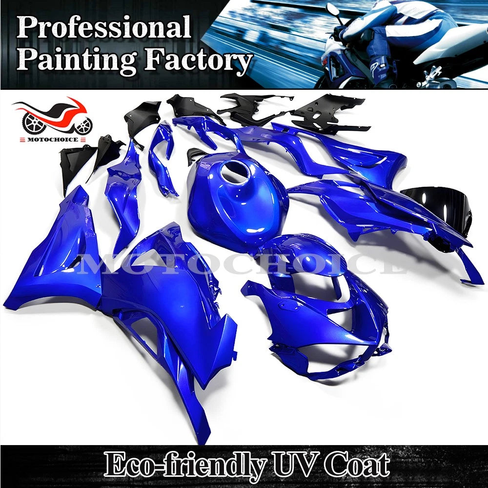 Glossy Blue Fairing Kit with Tank Cover for Kawasaki Ninja ZX6R (2024–2025)