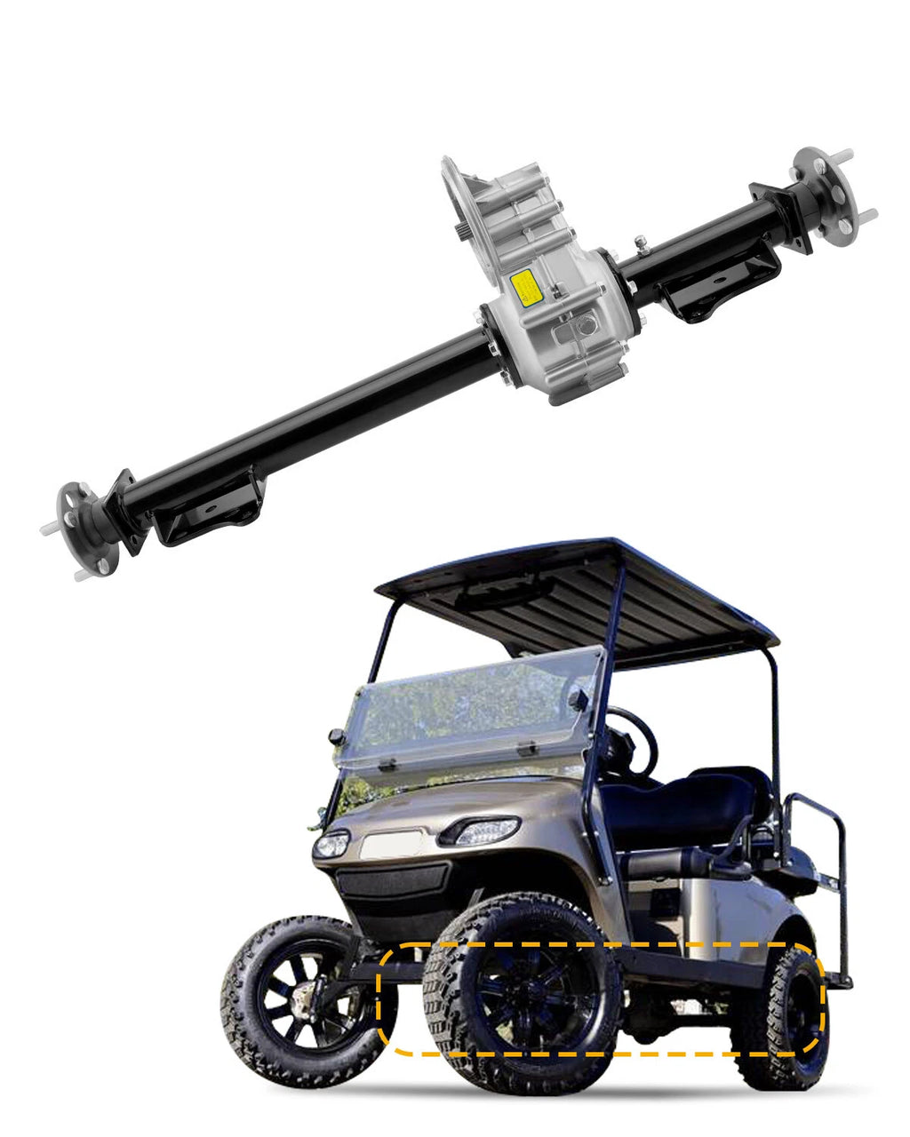 Electric Rear Axle Assembly for E-Z-GO TXT (1994–2022) 73500-G01