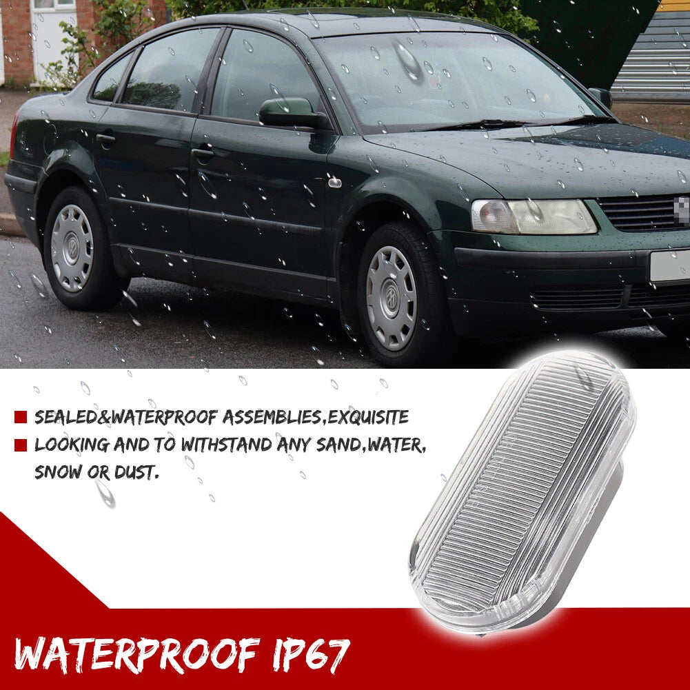 Clear Lens Side Marker Light Housings for VW MK4 Golf Jetta GTI Beetle