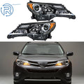 Set of 2 Halogen Headlights for Toyota RAV4 (2013–2015) Black