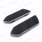 Set of 2 Black CNC Front Rider Floorboards for Harley Touring Softail (1984–2015)