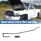 Hood Safety Latch Catch Rod and Retainer Clip Kit for Dodge 1500 2500 (2014–2023)