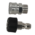 2X High Pressure Washer Adapter M22-14mm to 3/8" Quick Connector