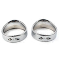 Set of 2 Passing Lights Lamp Trim Ring Bezel Visor Cover for Harley FLHT FLHR Chrome