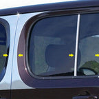 Luxury Chrome Pillar Post Trim Kit 8pc for Nissan Cube (2009–2014)