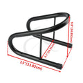 6.5" Black Motorcycle Wheel Chock Kit for Scooter Bike Trailer Truck