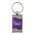 Purple Rectangular Wave Keychain - Officially Licensed for Chrysler 300C
