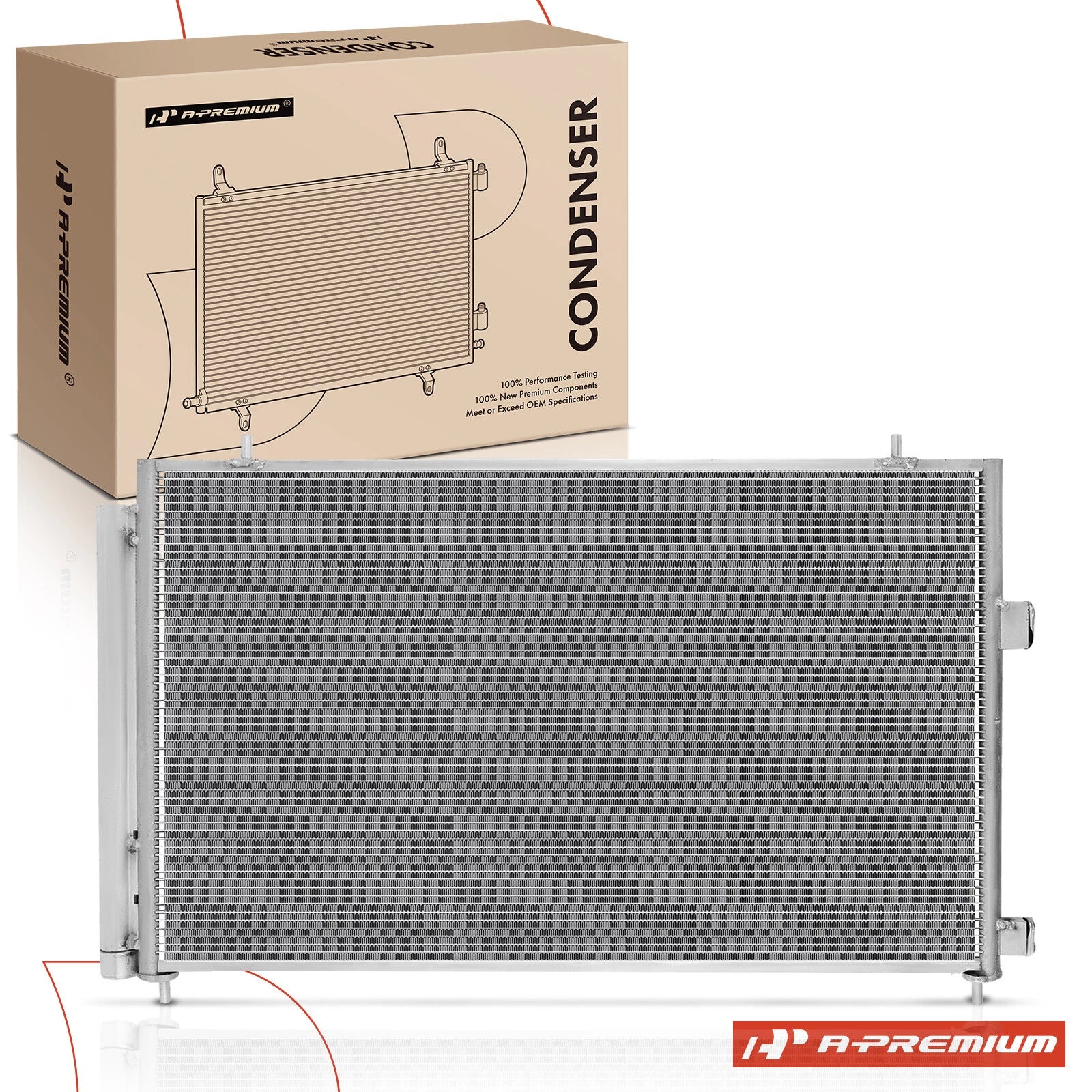 A/C Condenser Parallel Flow with Receiver Drier & Bracket for Toyota RAV4 (2013-2018)