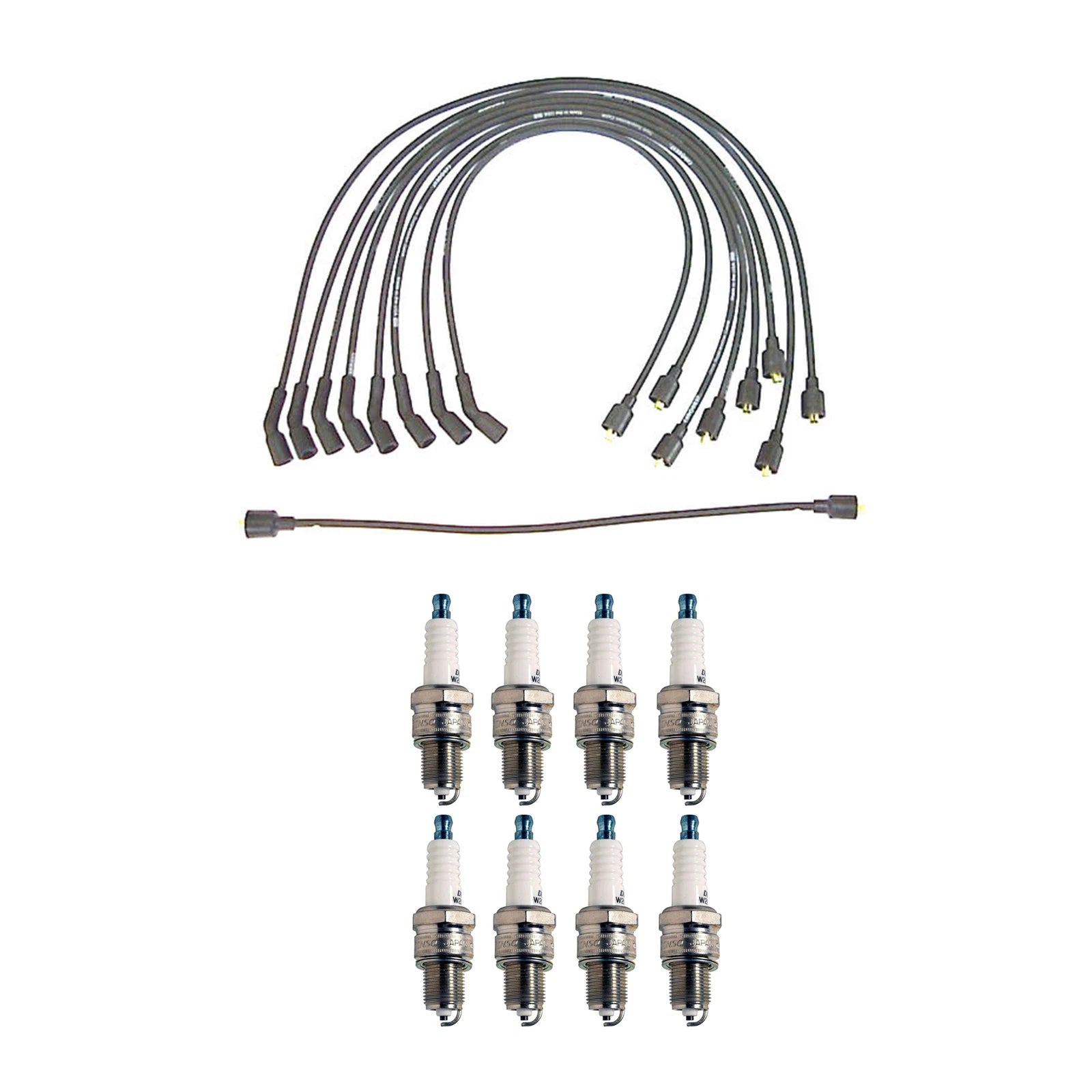 Denso 7mm Wire Set & 8 U-Groove Spark Plugs Kit for Chevrolet 7.0L V8
