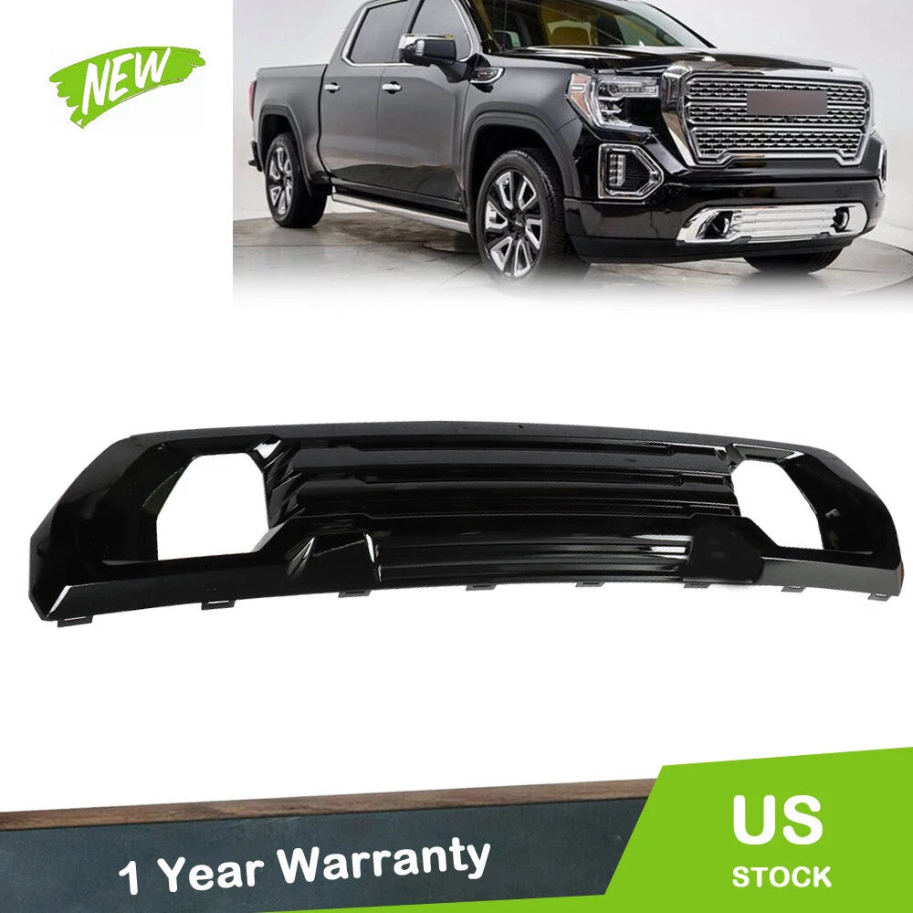 Front Bumper Lower Trim for GMC Sierra 1500 AT4/Denali (2019–2021) Black