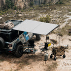 Car Side Awning for Vehicle (6.6'-9.8') Waterproof Pull-Out Tent Shelter