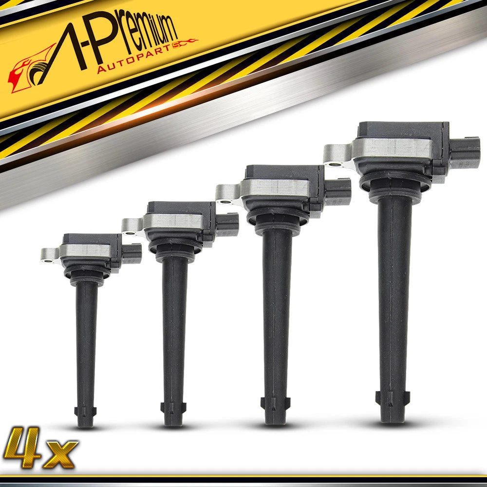 Set of 4 Ignition Coil Packs for Nissan Sentra Tiida (2002–2007)