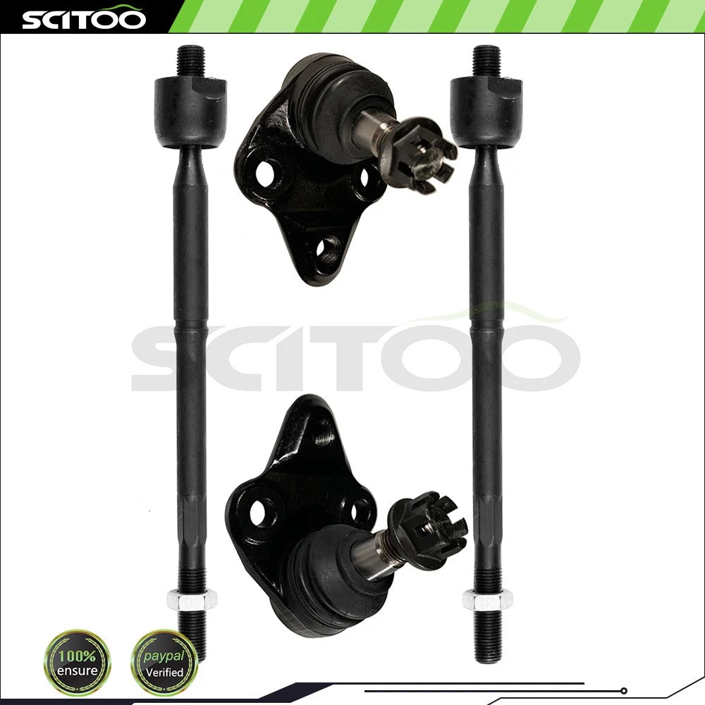 Set of 4 Front Lower Tie Rod End Ball Joint Suspension Kit for Toyota Prius (2004–2009)