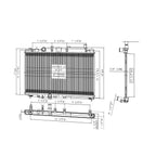 Replacement Plastic Radiator for Honda HR-V (2016–2021)