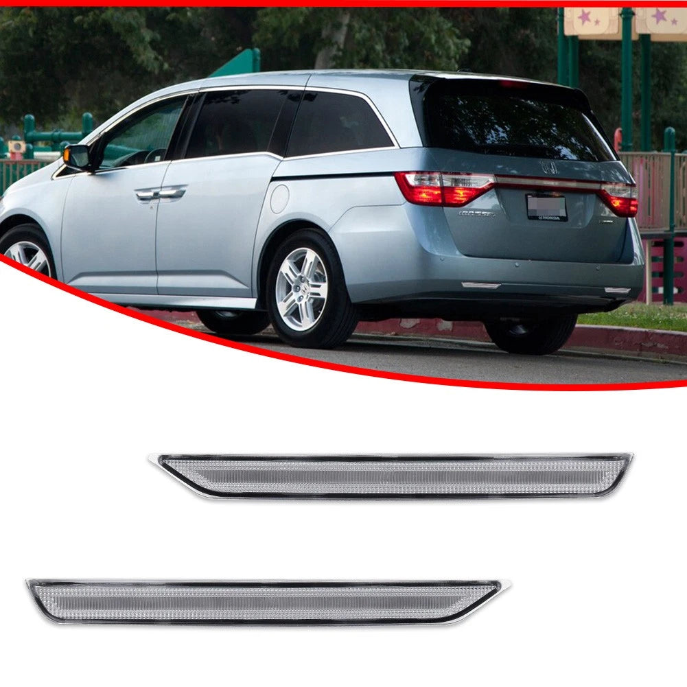 Clear Lens Rear Bumper Reflectors for Honda Odyssey (2011–2017)