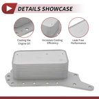 Engine Oil Cooler for Nissan NV300 (2016–2021) No. 152081926R, O-ring Seals