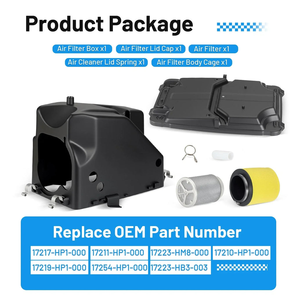 Air Box & Air Filter Complete Kit 2x4 for Honda TRX450R (2004–2005)
