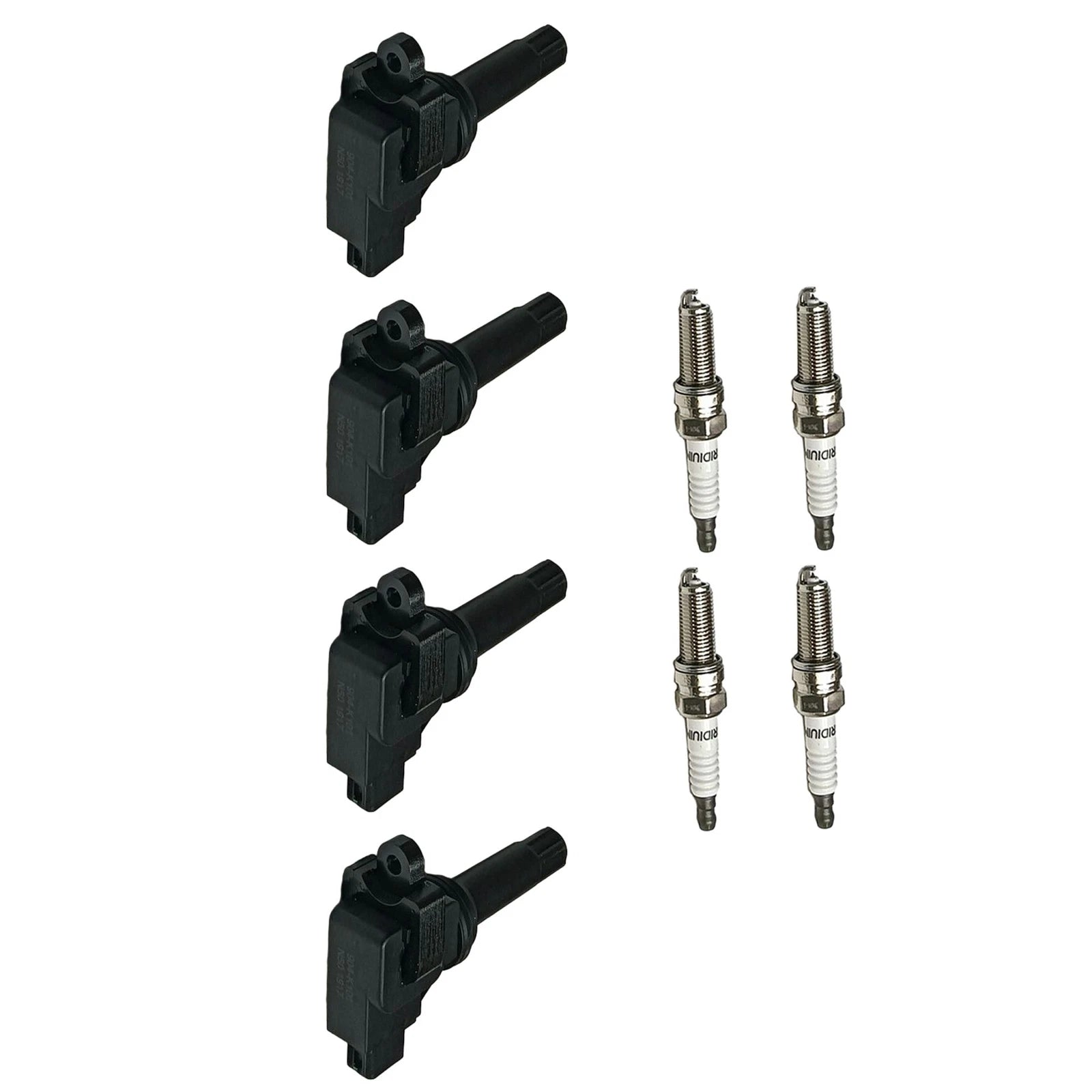 Set of 4 Ignition Coils & Spark Plugs for Subaru Forester (2011–2012)