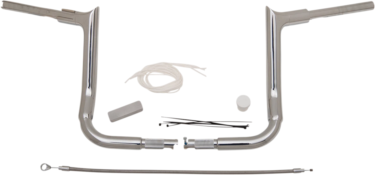 1-1/2" EZ Install Pointed Top Handlebar Kit for Harley (2014–2023) - Chrome
